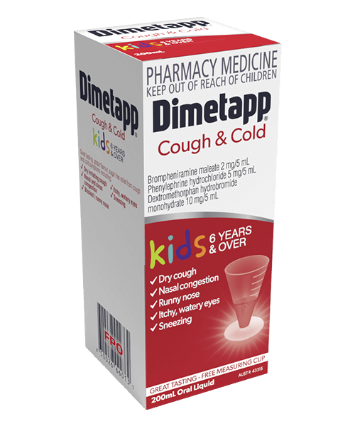 Dimetapp Cough and cold Kids 6 years and over
