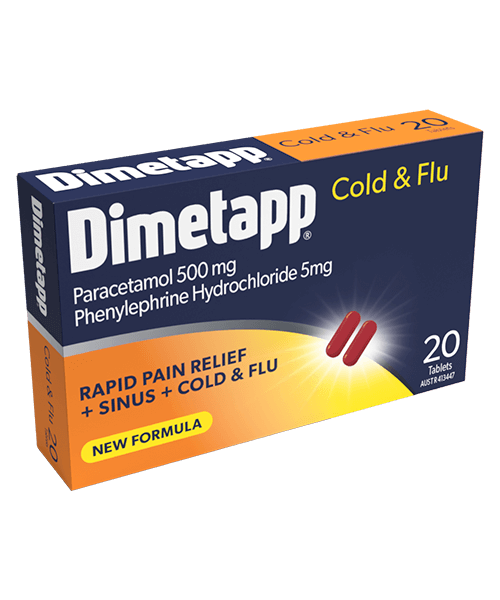 Dimetapp Cold and Flu tablets