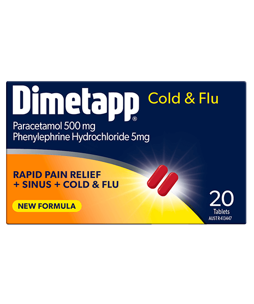 Dimetapp Cold and Flu tablets